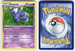Meowstic XY48 Holo Promo XY Promo Pokemon Moderately Played - Image 1