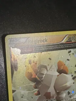 Regirock XY49 Pokemon XY Black Star Promo Holo Crease - Image 2