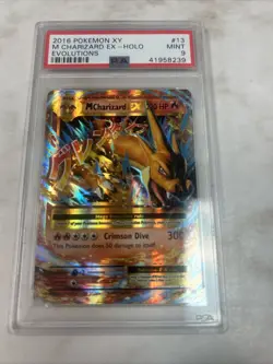 2016 POKEMON XY EVOLUTIONS #101 FULL ART/M CHARIZARD EX PSA 9 - Image 2
