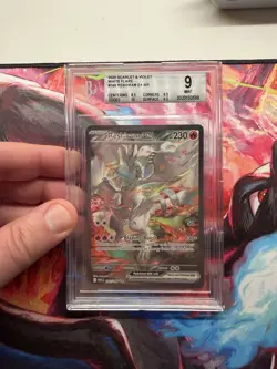 Pokemon Reshiram EX Sv: White Flare Special Illustration Rare Holo BGS 9 166/086 - Image 1