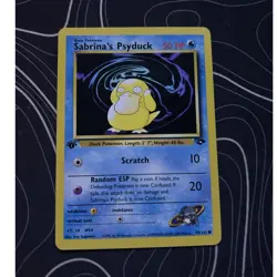 Pokemon TCG Sabrina's Psyduck 1st Edition Gym Challenge 99/132 Regular 50 HP - Image 1