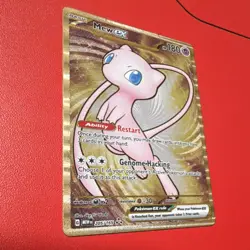 Pokemon Mew EX Full Art Promo Gold Metal 151 205/165 180 HP - Image 3