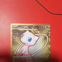 Pokemon Mew EX Full Art Promo Gold Metal 151 205/165 180 HP - Image 5
