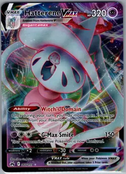 Hatterene Vmax 066/159 - Pokemon TCG Crown Zenith - Full Art Ultra Rare (NM) - Image 1