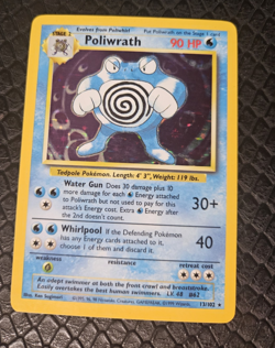 Pokemon TCG Poliwrath Base Set 13/102 Holo 1999-2000 Wizards Base Set - Image 1