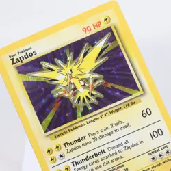 Pokemon TCG - Zapdos 16/102 Base Set Holo Rare WOTC - MP - Image 1