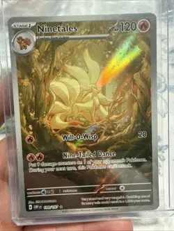 Pokemon Ninetales 199/197 SV03 Obsidian Flames Illustration Rare Holo 120 HP🌟 - Image 1