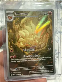 Pokemon Ninetales 199/197 SV03 Obsidian Flames Illustration Rare Holo 120 HP🌟 - Image 2