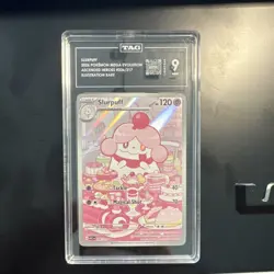 Pokemon TAG 9Graded Slurpuff 236/217 Ascended Heroes IR Holo English 2026 120 HP - Image 1