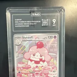 Pokemon TAG 9Graded Slurpuff 236/217 Ascended Heroes IR Holo English 2026 120 HP - Image 2