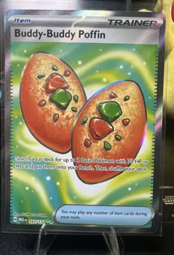 Pokemon Buddy-Buddy Poffin 167/132 ME01: Mega Evolution Ultra Rare Holo Full Art - Image 1