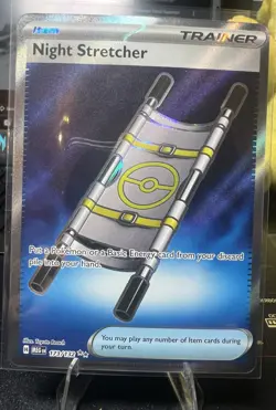 Pokemon Night Stretcher 173/132 ME01: Mega Evolution Ultra Rare Full Art Holo - Image 1