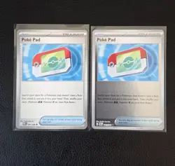 Lot Of 2 PokePad Pokemon TCG Near Mint (One Reverse Holo) - Image 1