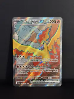 Team Rocket's Moltres ex 208/182 Pokemon TCG Destined Rivals NM - Image 1