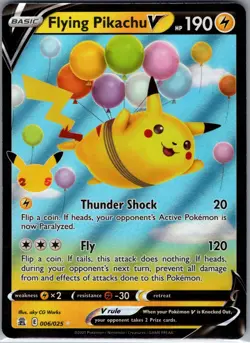 Flying Pikachu V 006/025 - Pokemon Celebrations 25th Anniversary - Ultra Rare NM - Image 1