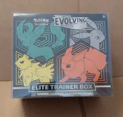 Pokemon SW&SH Evolving Skies Elite Trainer Box Factory SEALED w/ Protector - Image 1