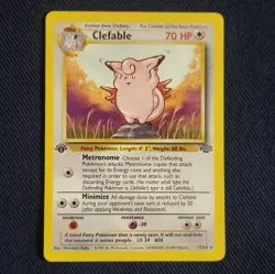 Pokemon Clefable Jungle 1st Edition . LP - Image 1