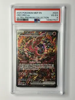 Pokemon TCG Oricorio ex 024 Me: Mega Evolution Promo Holo PSA 4 2025 - Image 1