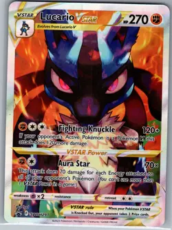 Lucario Vstar SWSH291 - Pokemon TCG SWSH Black Star Promos - Full Art Promo (NM) - Image 1
