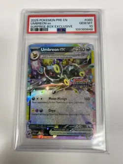 Pokemon Umbreon ex 280 HP EX Promo Holo Prismatic Evolutions 060/131 PSA 10 - Image 1