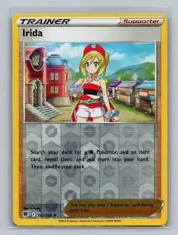 Irida 147/189 Holo Rare Astral Radiance Pokemon Reverse Holo NM - Image 1