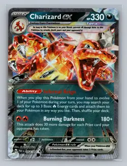 Charizard ex 054/091 Double Rare Paldean Fates Pokemon NM - Image 1