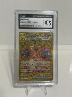 CGC M+ 9.5 Charizard ex SV03: Obsidian Flames 228/197 Pokemon HOLO Mint Graded - Image 1
