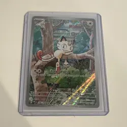 Pokemon Meowth 106/094 Me02 Phantasmal Flames Illustration Rare Holo English 70… - Image 1