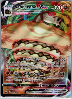 Sandaconda Vmax 090/198 - Pokemon SWSH06: Chilling Reign - FA Ultra Rare (NM) - Image 1