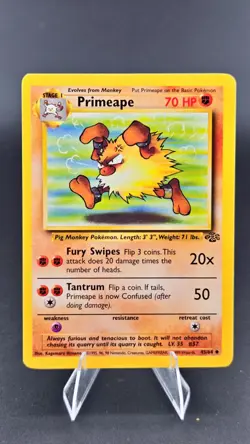 Primeape Unlimited Uncommon Jungle 43/64 LP Pokemon - Image 1