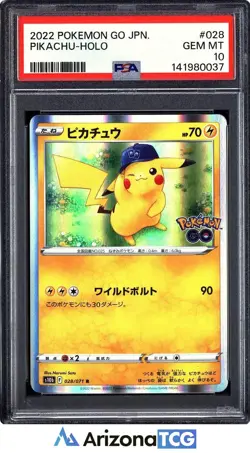 Pokemon 2022 Pikachu 028/071 Holo Rare Pokemon GO Japanese GEM MINT PSA 10 - Image 1