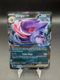 Pokemon Gengar ex - 104/162 SV05: Temporal Forces Double Rare NM - Image 1
