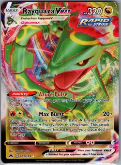 Rayquaza Vmax 102/159 - Pokemon TCG Crown Zenith - Full Art Ultra Rare (NM) - Image 1
