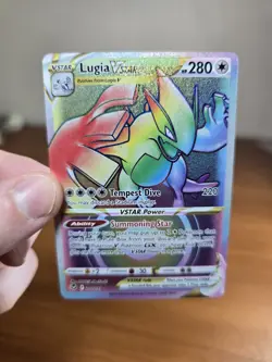 Pokemon TCG Silver Tempest Lugia VSTAR Rainbow Secret 202/195 NM - Image 1
