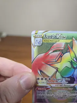 Pokemon TCG Silver Tempest Lugia VSTAR Rainbow Secret 202/195 NM - Image 2