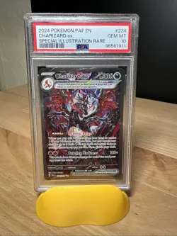 2024 Pokemon PAF EN Charizard ex Special Illustration Rare #234 PSA 10 GEM MT - Image 1