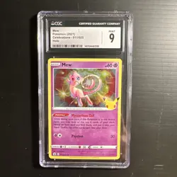 2021 Pokemon Celebrations #011 Mew Holo CGC 9 - Image 1
