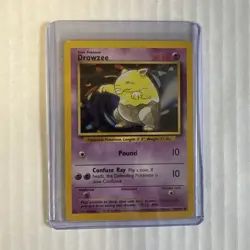 Pokemon TCG Drowzee 49/102 Base Set Regular Unlimited WOTC - Image 1