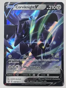 Pokemon Corviknight V 109/163 Battle Styles Ultra Rare Holo NM - Image 1