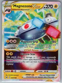 Magnezone Vstar 057/196 - Pokemon SWSH11: Lost Origin - Holo Ultra Rare (NM) - Image 1