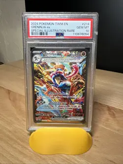 2024 Pokemon TWM En Special Illustration Rare #214 Greninja Ex PSA 10 GEM MINT - Image 1