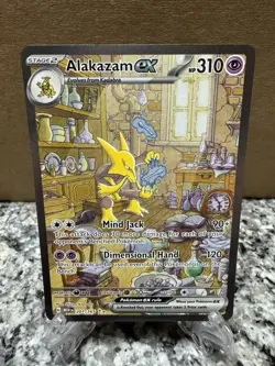 Pokemon SV 151 Alakazam ex 201/165 Special Illustration Rare Holo English - Image 1