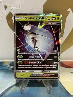Pokemon TCG Pheromosa GX SM66 Ultra Rare Black Star Promo NM - Image 1