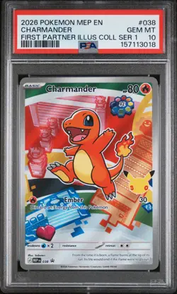 Charmander 038 - Pokemon First Partner Illustration Series 1 Promo - PSA 10 - Image 1
