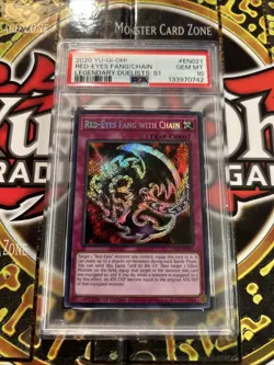 YuGiOh RED-EYES FANG WITH CHAIN #LDS1-EN021🔥PSA 10🔥LIMITED ED-2020 SECRET RARE - Image 4