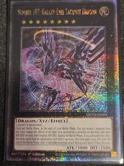 Yugioh Number 107: Galaxy-Eyes Tachyon Dragon MZTM-EN091 Quarter Century NM - Image 1