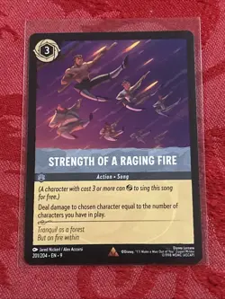 Lorcana Fabled - Strength of a Raging Fire - 201/204 M/NM - Image 1