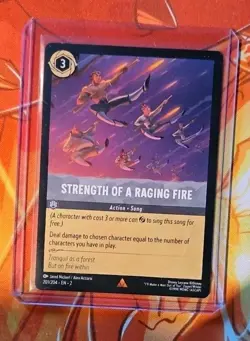 Disney Lorcana - Strength of a Raging Fire 201/204 - Fabled - Image 1