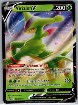 Virizion V SWSH295 - Pokemon TCG SWSH Black Star Promos - Holo Promo (NM) - Image 1