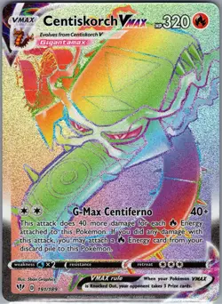 Centiskorch Vmax 191/189 - Pokemon SWSH03: Darkness Ablaze - Secret Rare (NM) - Image 1